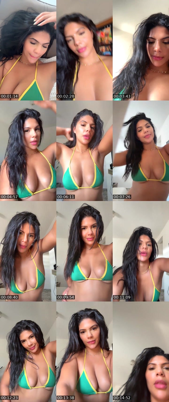 Contact-sheet preview of Bella🌊👄's Liveme recording