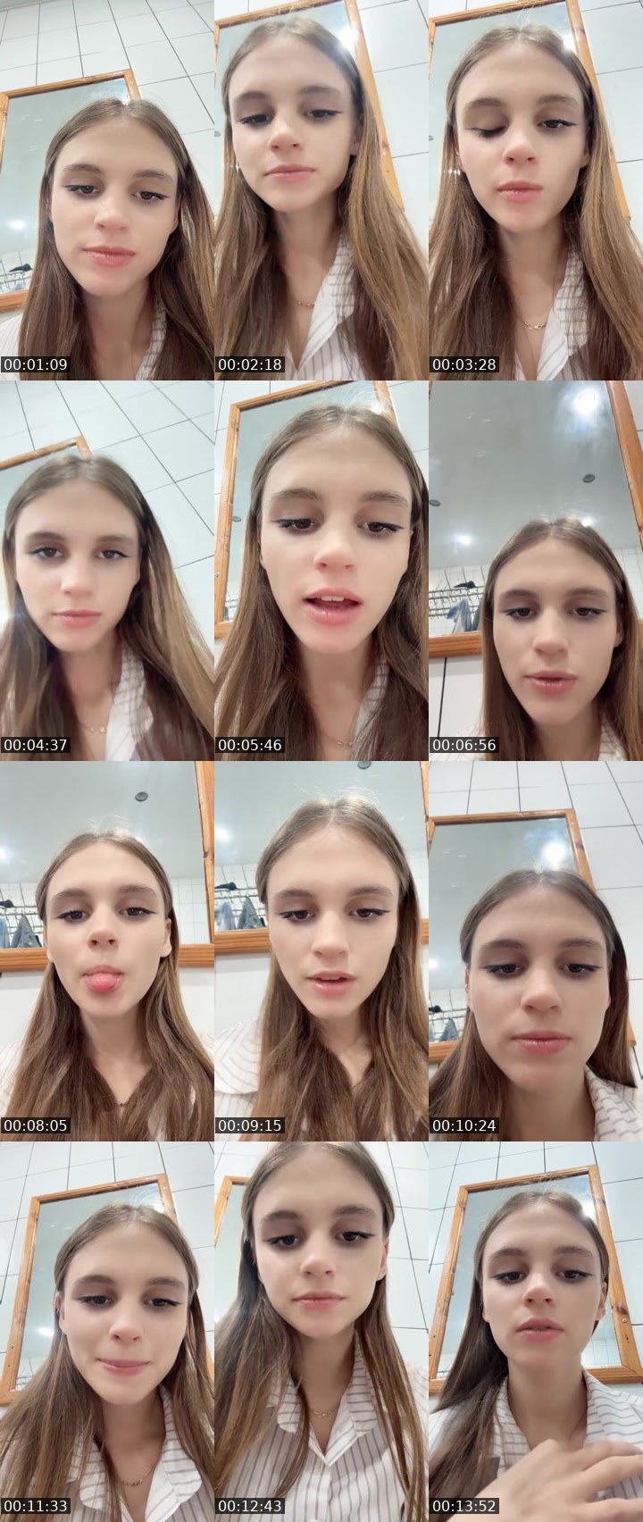 Contact-sheet preview of 🦢Marshmallow🦢's Liveme recording