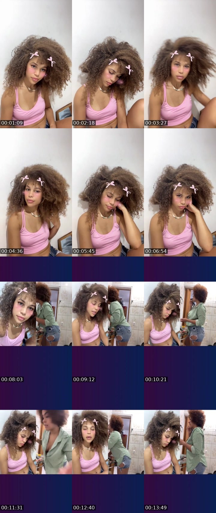 Contact-sheet preview of Ayana 🪷's Liveme recording