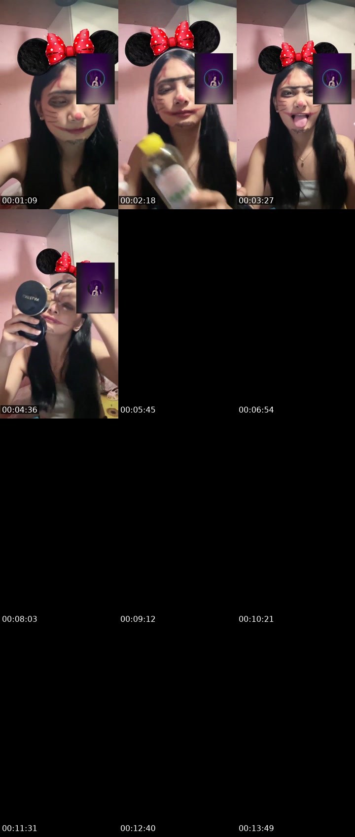 Contact-sheet preview of ㋡👸🏻lei🍓's Liveme recording