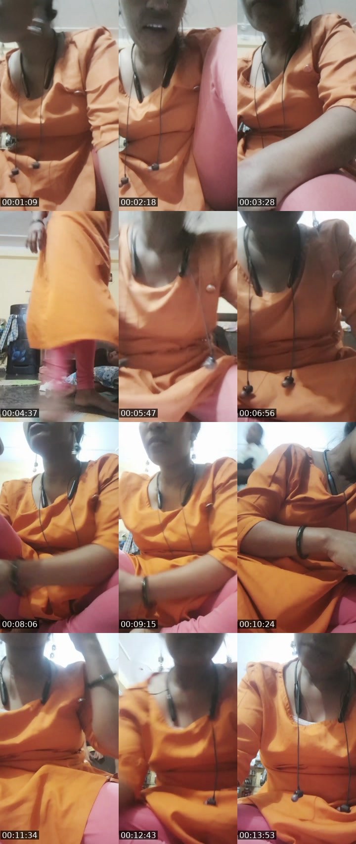 Contact-sheet preview of Janvi Rajput's Liveme recording