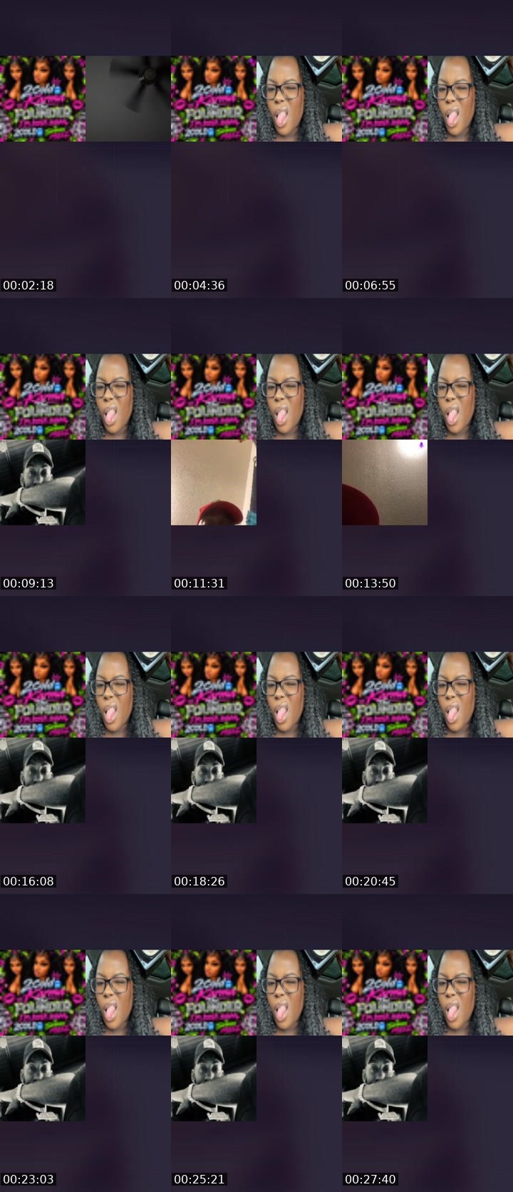 Contact-sheet preview of 2Cold🥶Kãrmã's Liveme recording