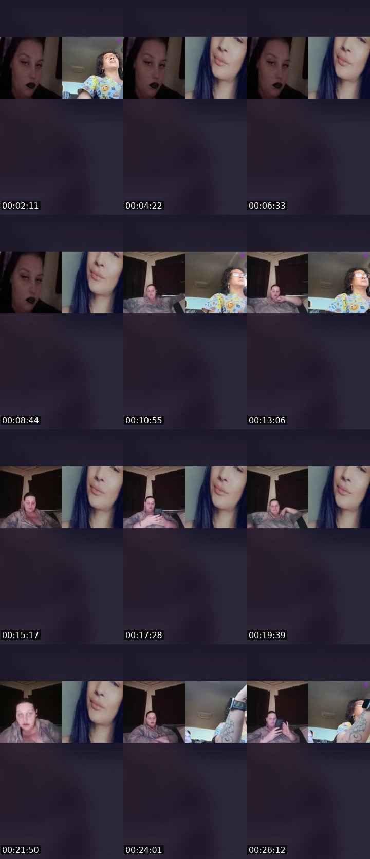 Contact-sheet preview of ♈️BOMB🔆LILITH's Liveme recording