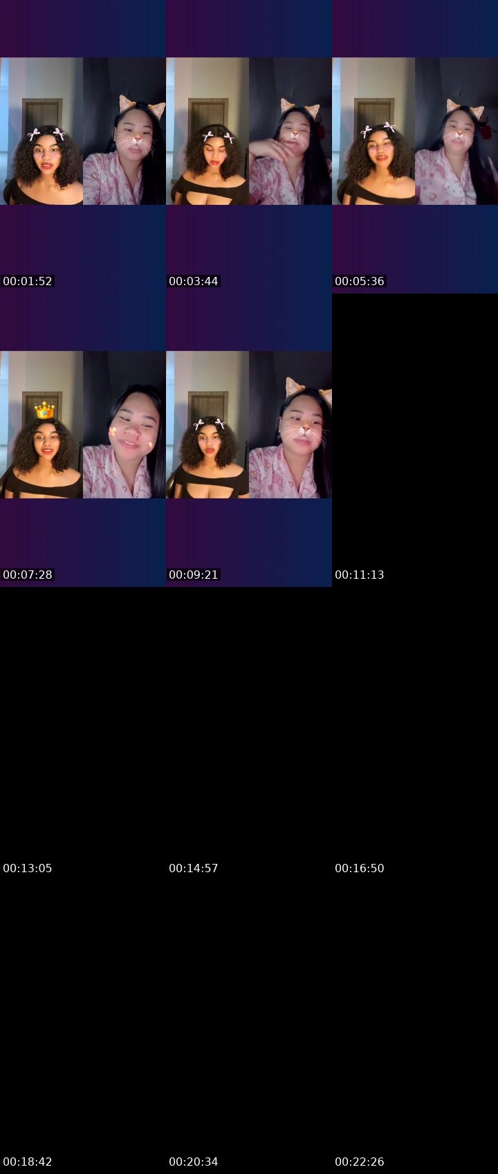 Contact-sheet preview of ྀིྀི CLAIRE🍀's Liveme recording