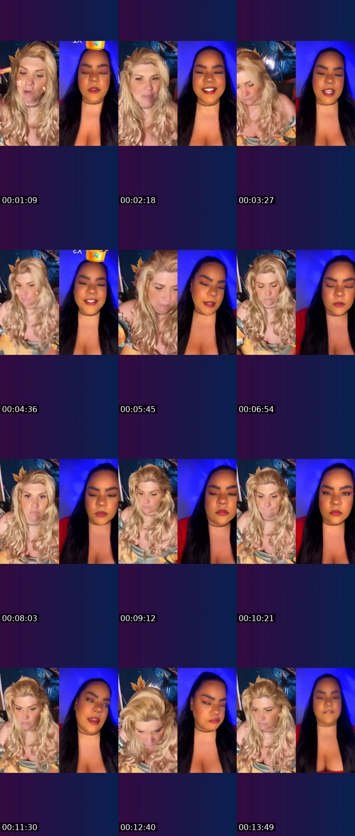 Contact-sheet preview of 🔥⃤Nadia♾️'s Liveme recording