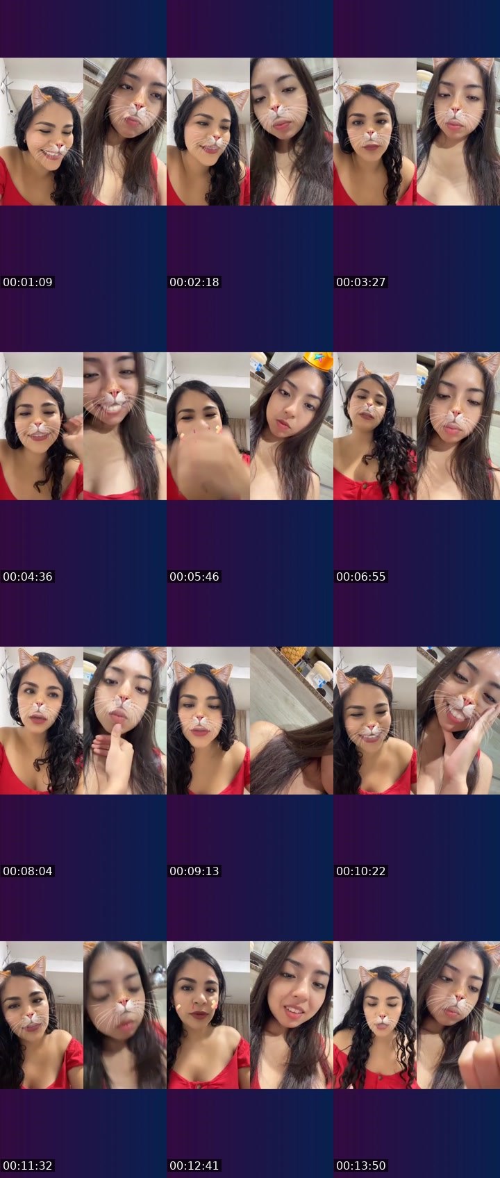 Contact-sheet preview of 🌐Paola🧸👻♥️'s Liveme recording