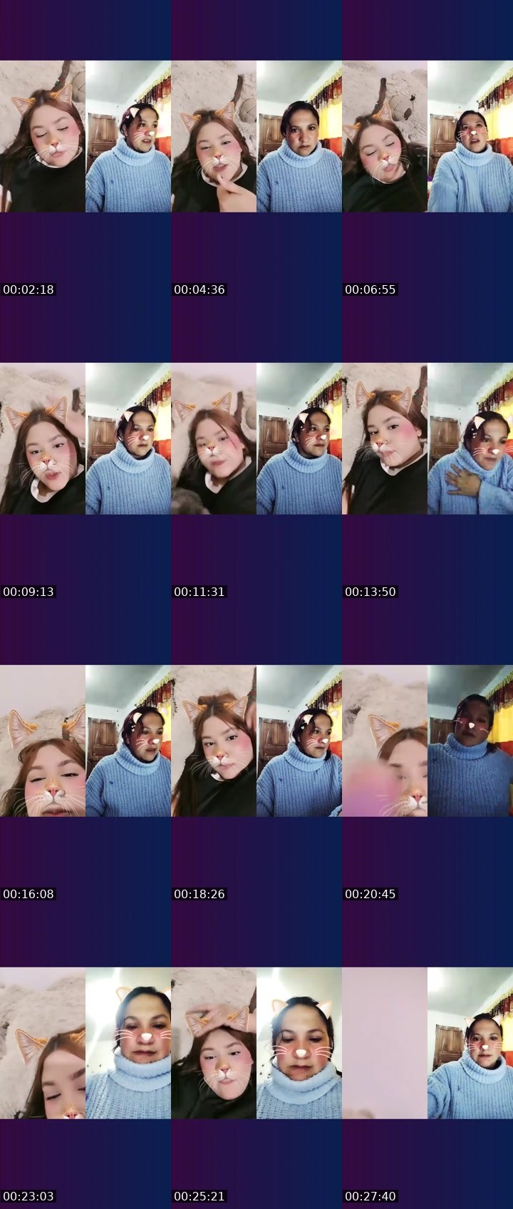 Contact-sheet preview of 🌐 Andrea 🍑😍's Liveme recording