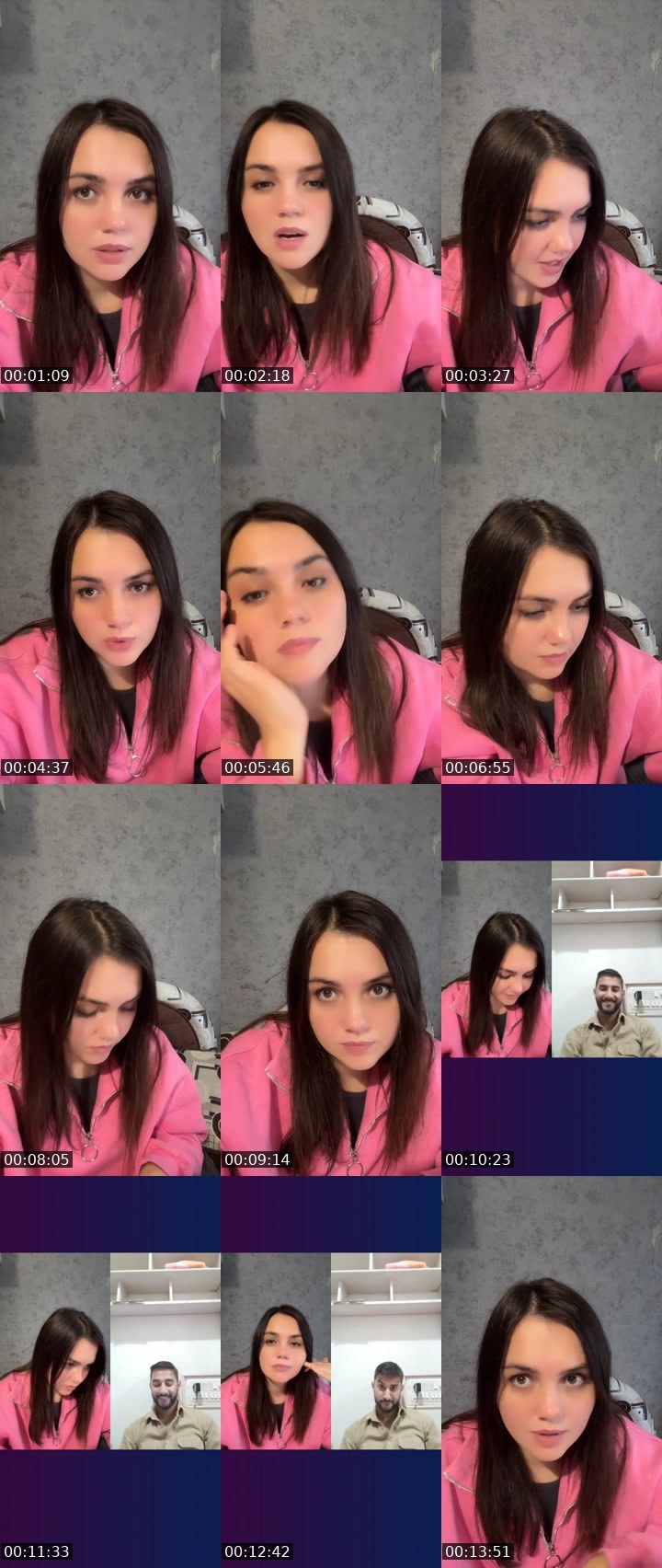 Contact-sheet preview of Nastya KH 😇's Liveme recording