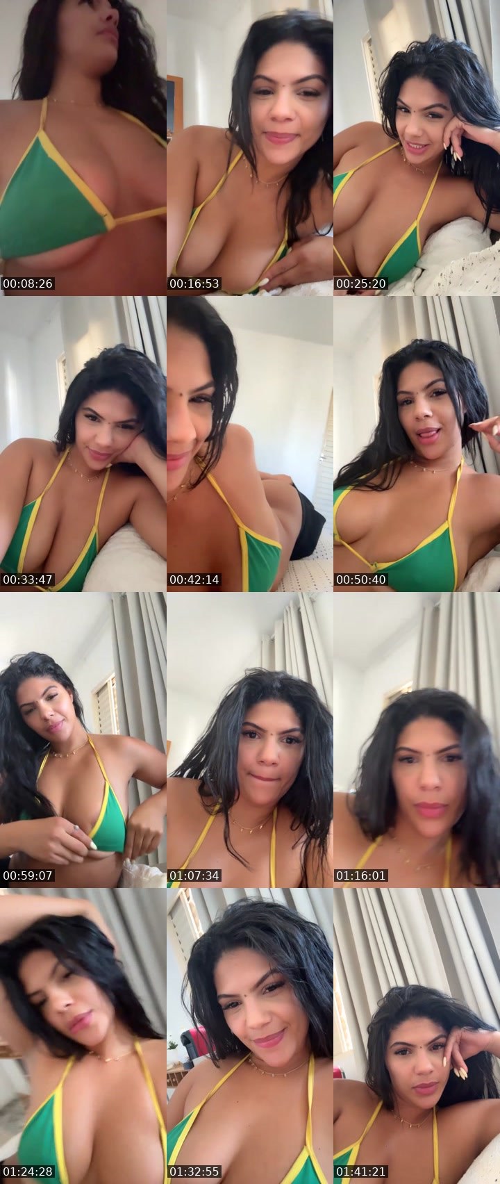 Contact-sheet preview of Bella🌊👄's Liveme recording
