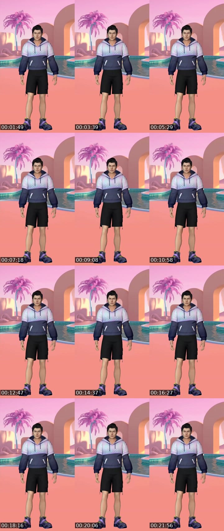 Contact-sheet preview of EUTAH🇯🇵KOBE 🏄‍♂️'s Liveme recording