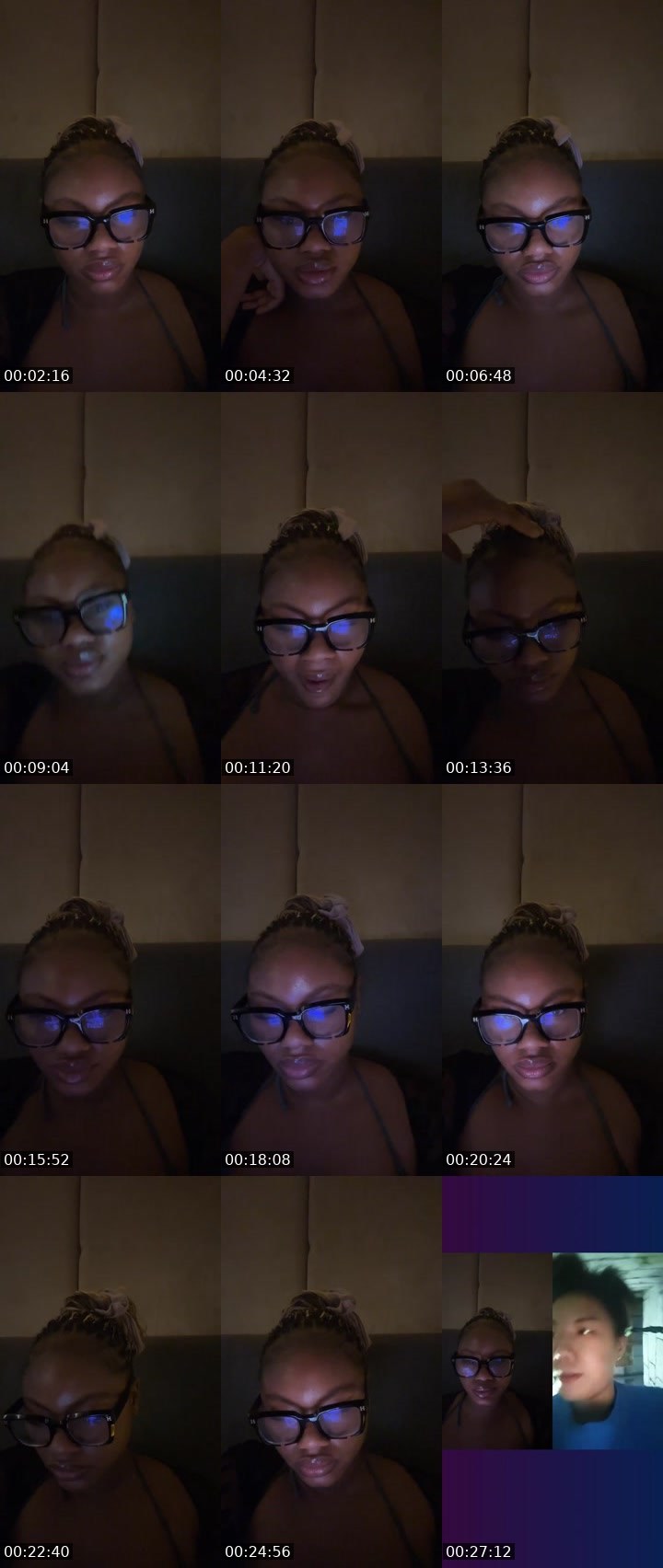Contact-sheet preview of Kammalita's Liveme recording