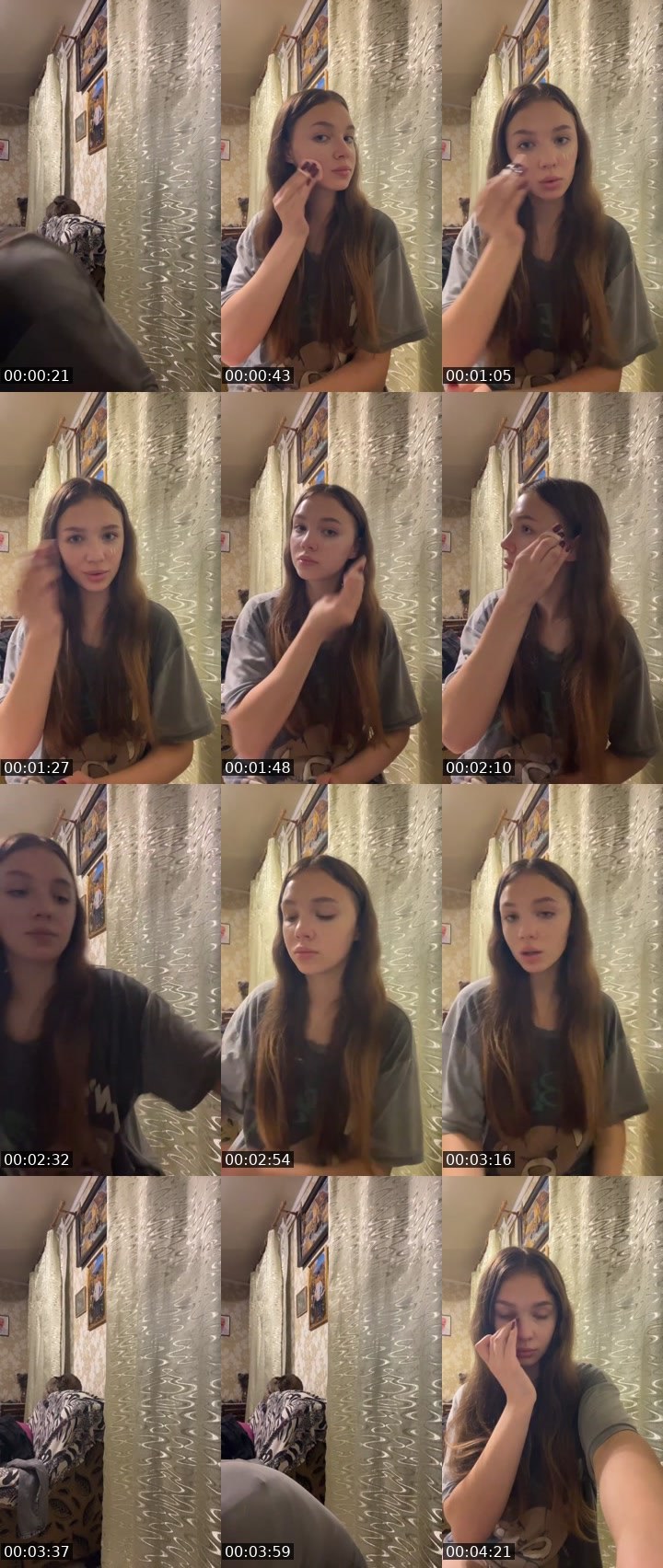 Contact-sheet preview of Roxy👾's Liveme recording