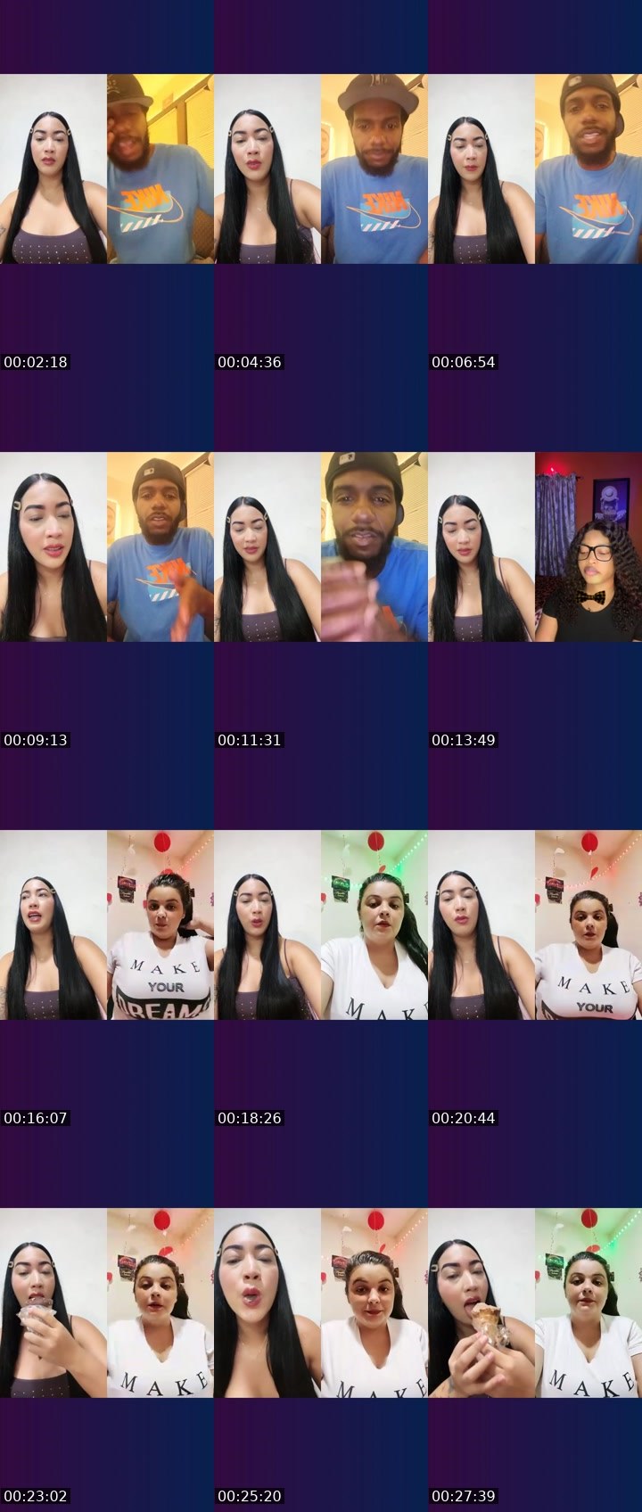Contact-sheet preview of 🌈🎀🫦Fresita🛡️🔆's Liveme recording
