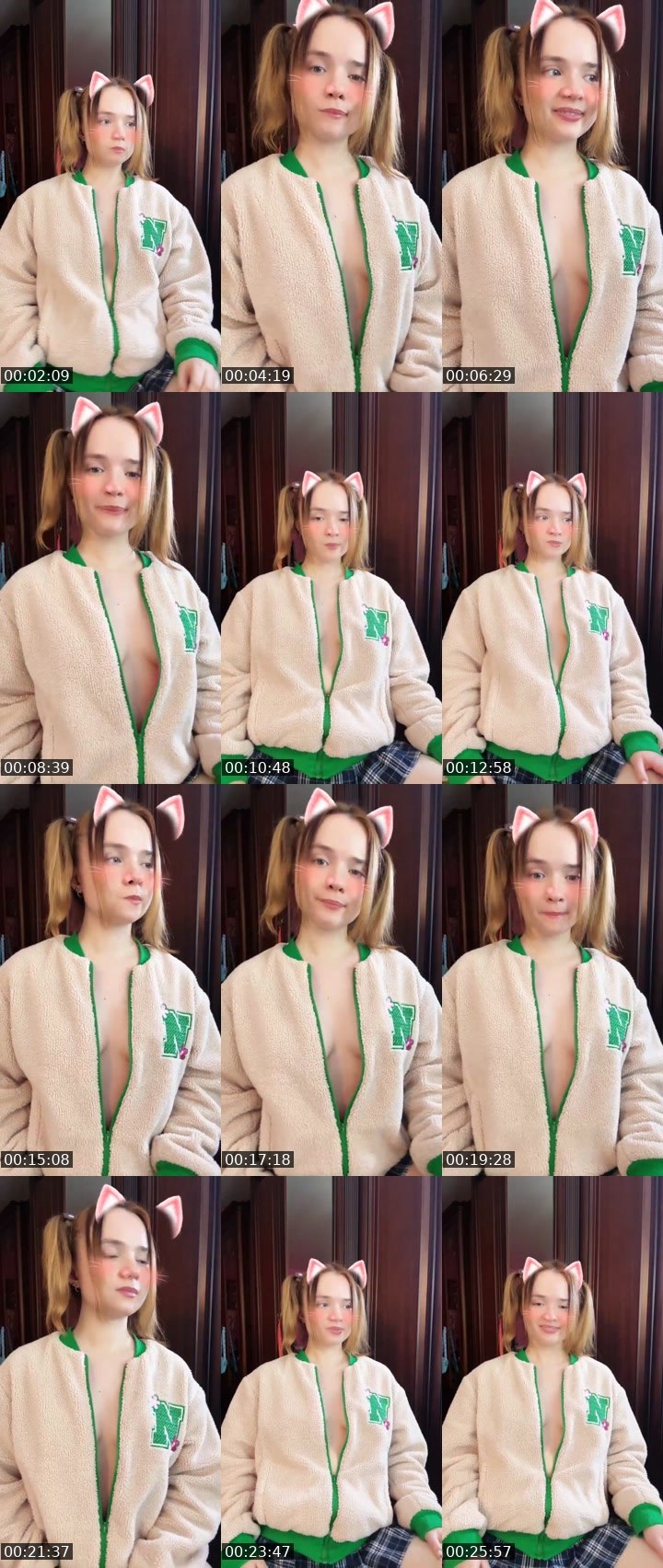 Contact-sheet preview of Tanya Oink-Oink's Liveme recording