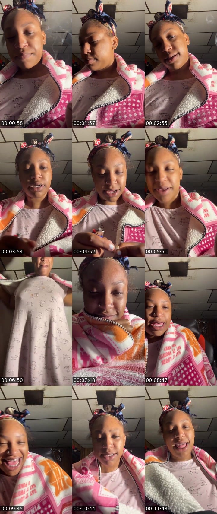 Contact-sheet preview of CupcakeN's Liveme recording