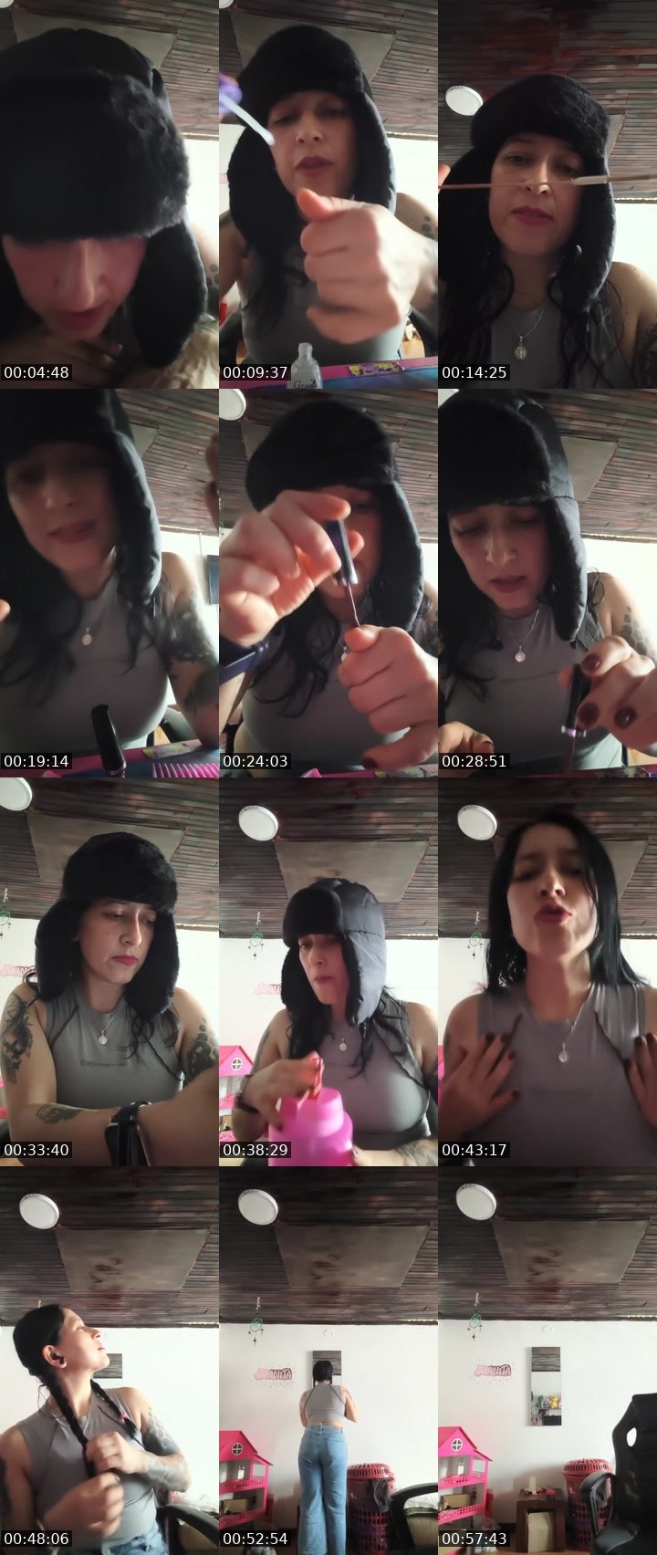 Contact-sheet preview of caropins's Liveme recording