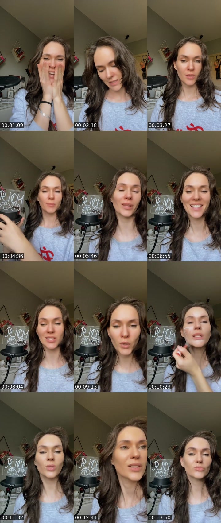 Contact-sheet preview of Nastya🦊FOX's Liveme recording