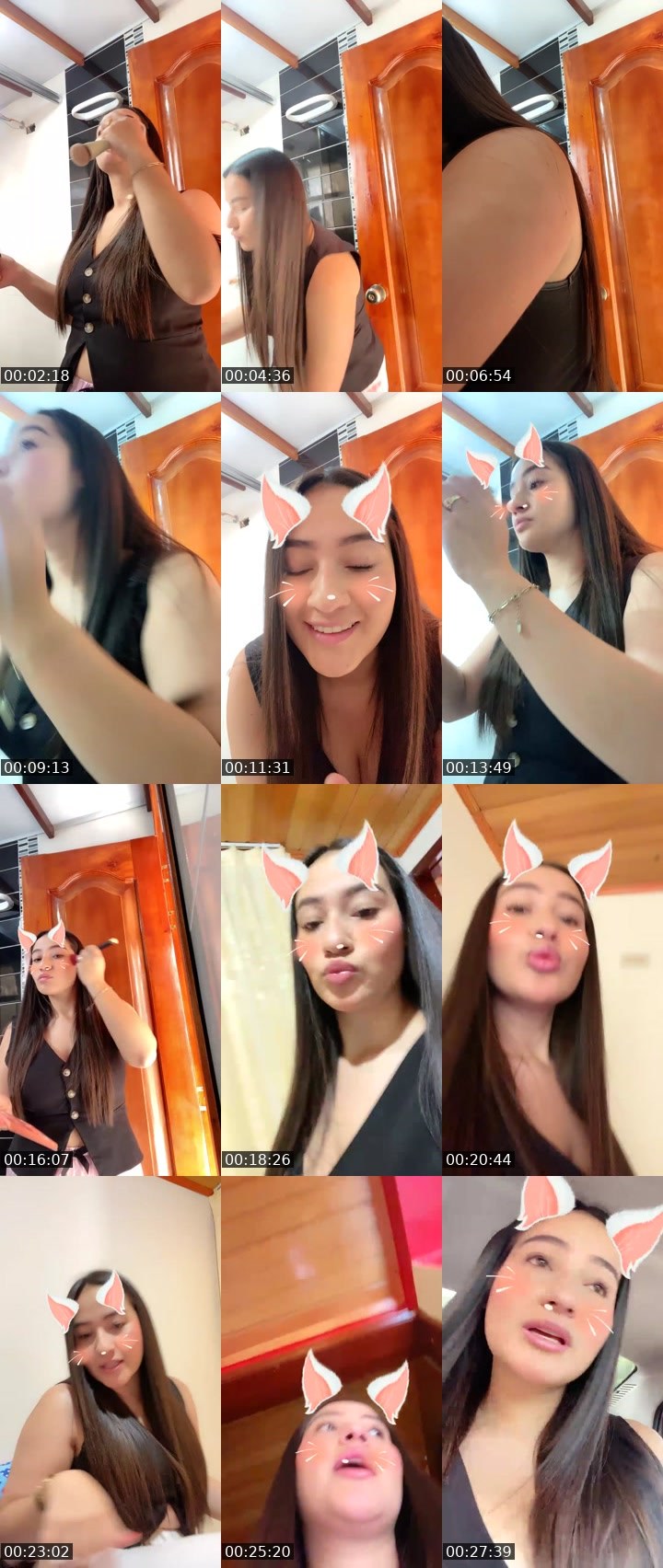 Contact-sheet preview of 50k🙏🏽❤️Cleopatra🪐's Liveme recording