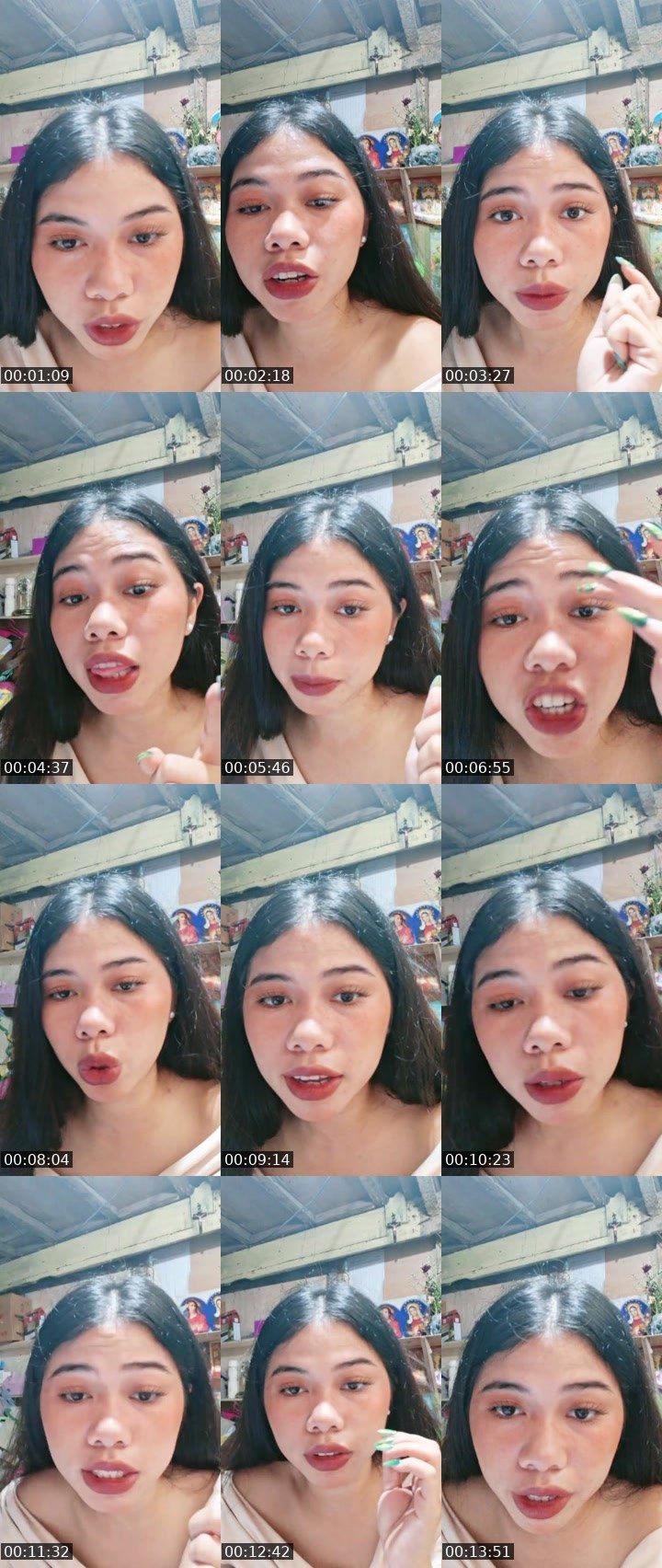 Contact-sheet preview of 👸ALEAH🌼's Liveme recording