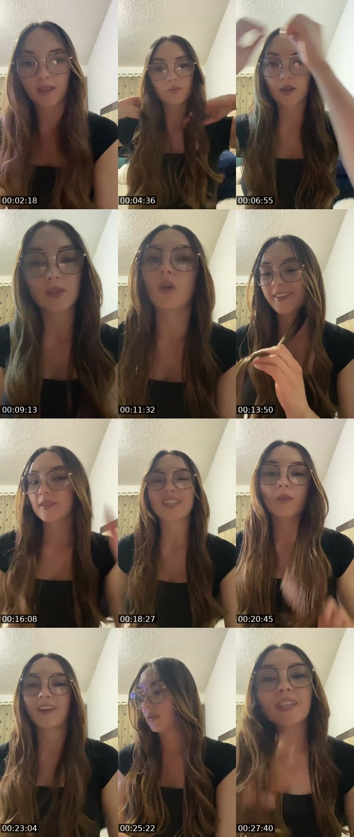 Contact-sheet preview of Annis🌸🐟's Liveme recording