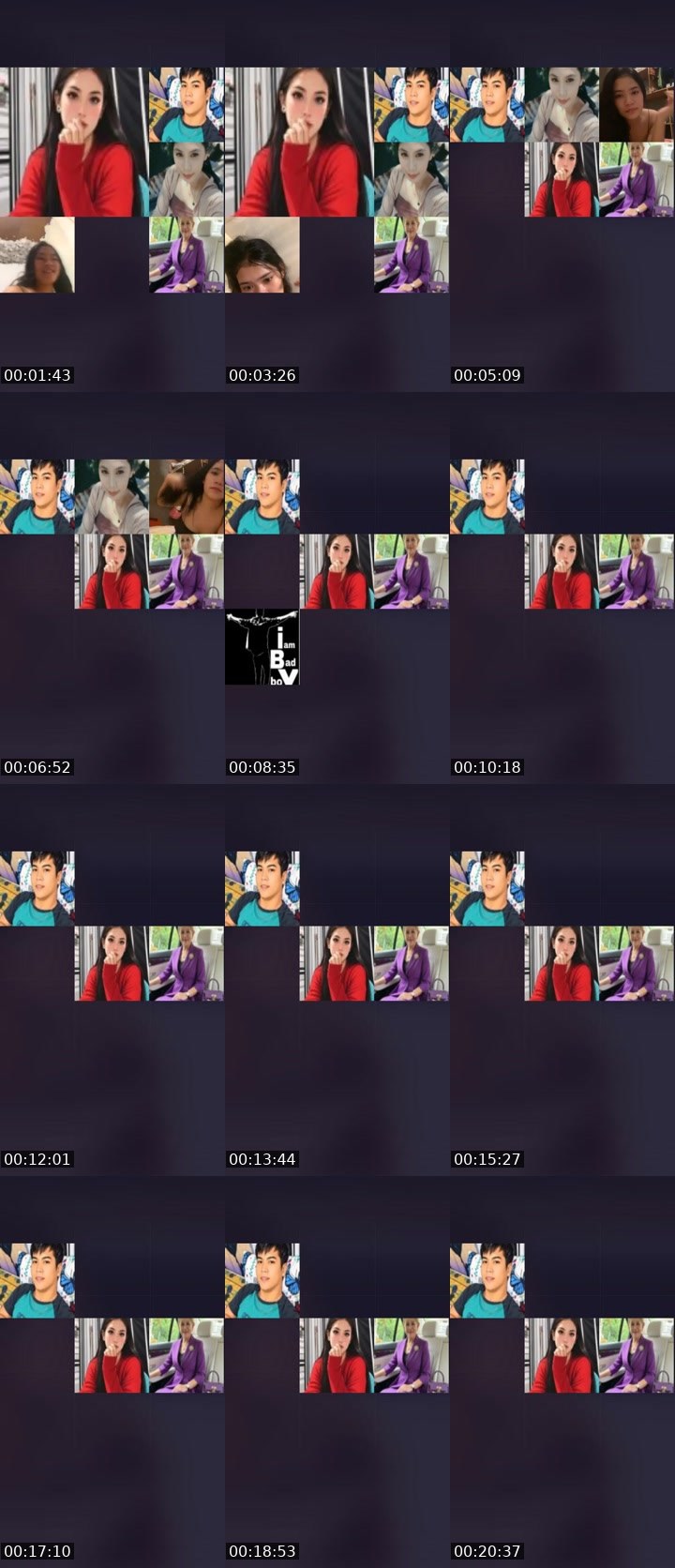 Contact-sheet preview of 😈👸Dianna🦄's Liveme recording