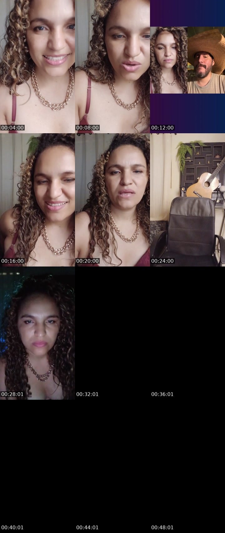 Contact-sheet preview of kamylla 🫦🔥's Liveme recording
