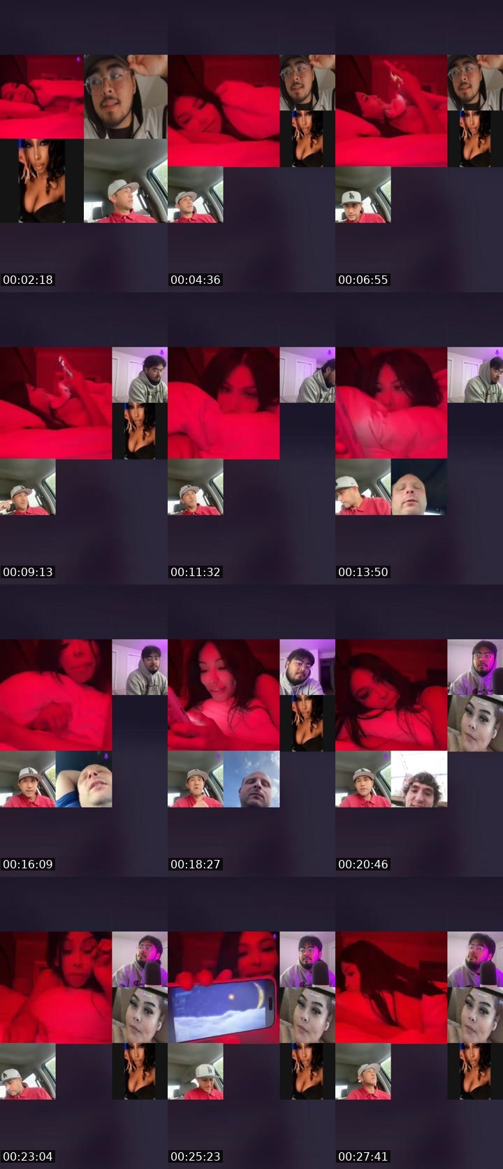 Contact-sheet preview of Officialbarbie's Liveme recording