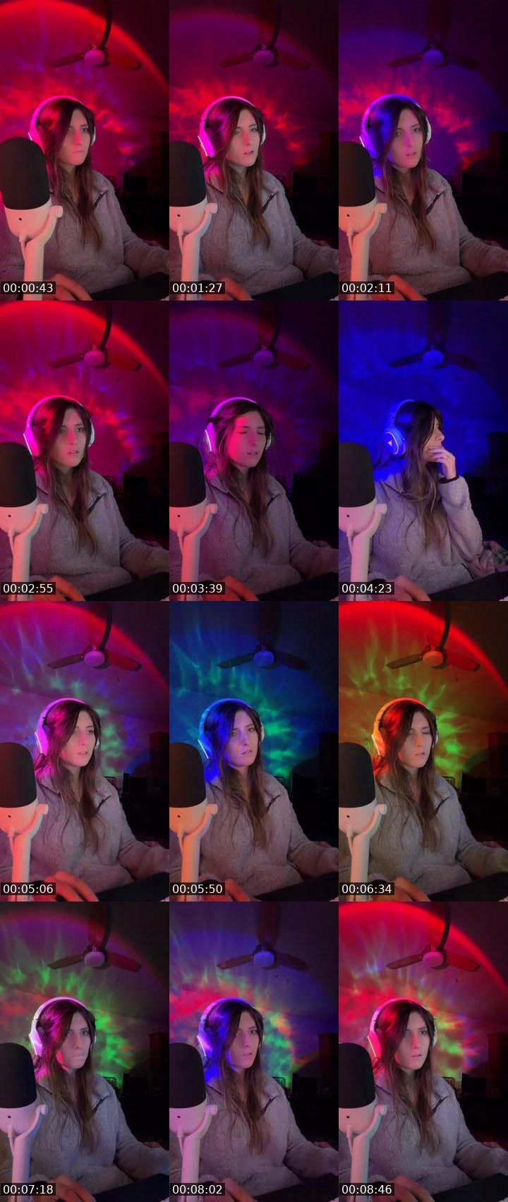 Contact-sheet preview of Sam 🩵🫧's Liveme recording