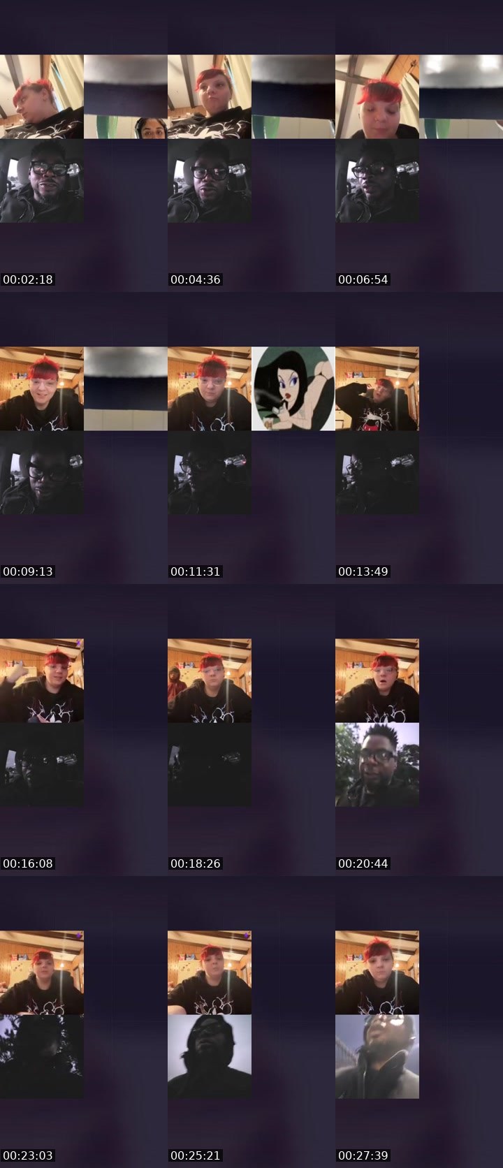Contact-sheet preview of 🍃ShangHIGHNeeNee💨's Liveme recording