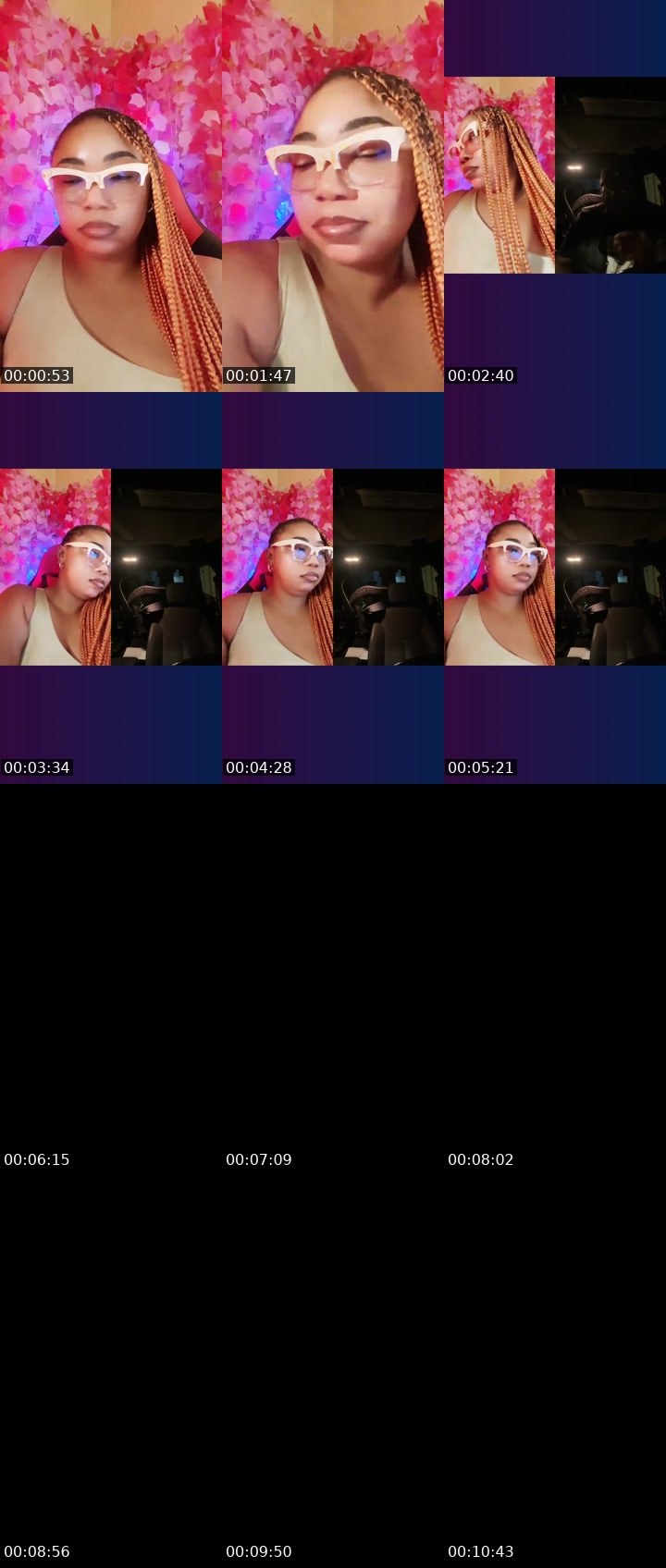 Contact-sheet preview of Ωuεεη εƒε🦚🚀 😈's Liveme recording