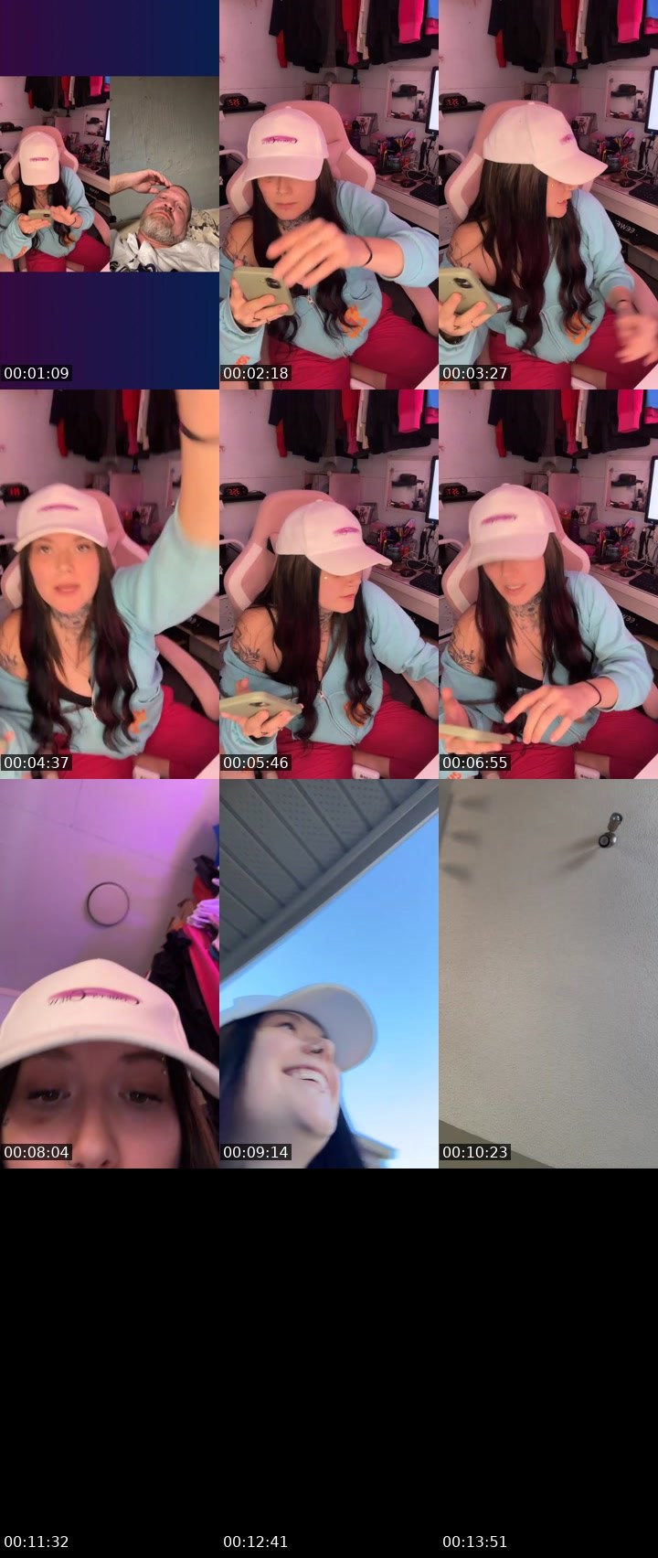 Contact-sheet preview of ✧ርᎧᗰᗴT🤍༞'s Liveme recording