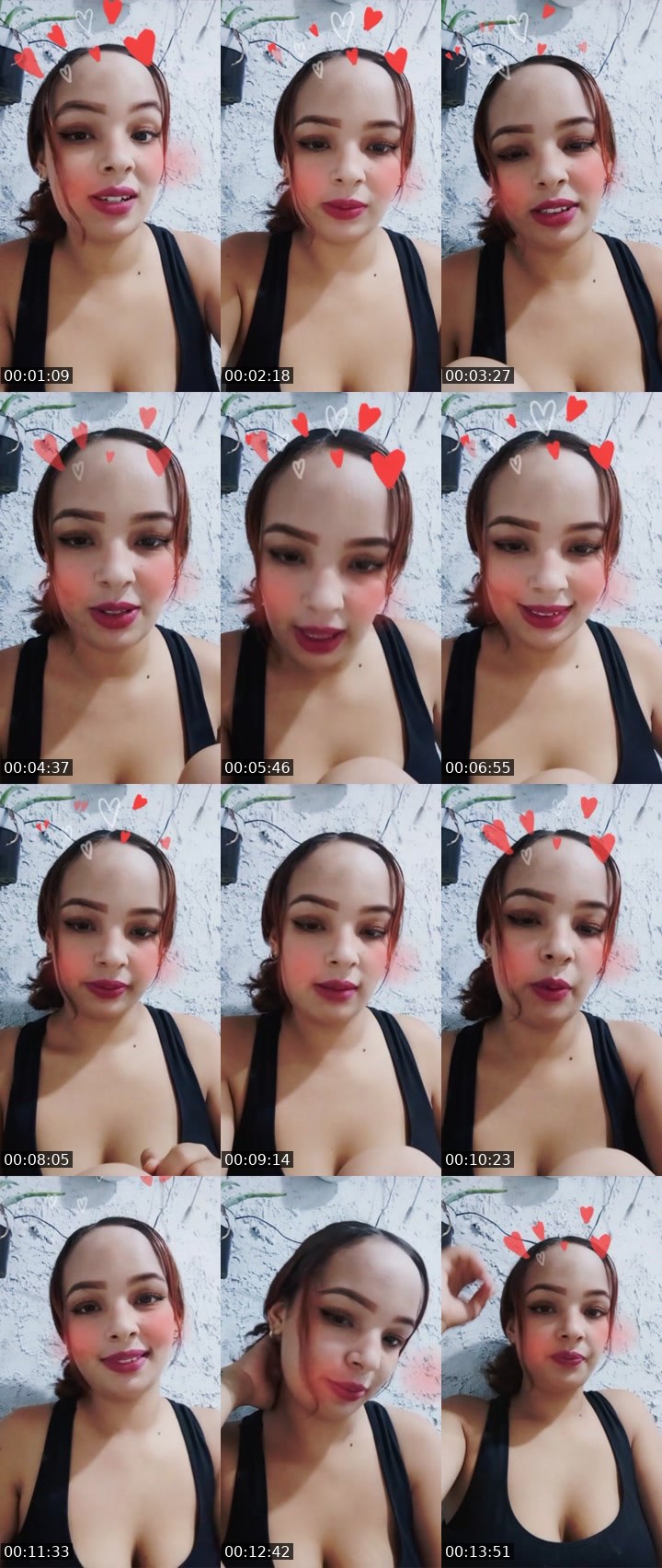 Contact-sheet preview of Esther❤️🌘's Liveme recording