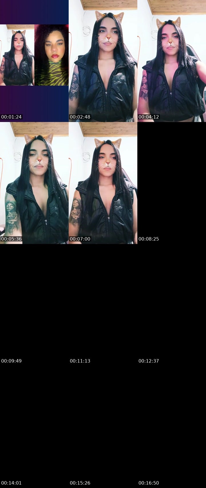 Contact-sheet preview of 🌐 CORA🖤🐼ZON's Liveme recording