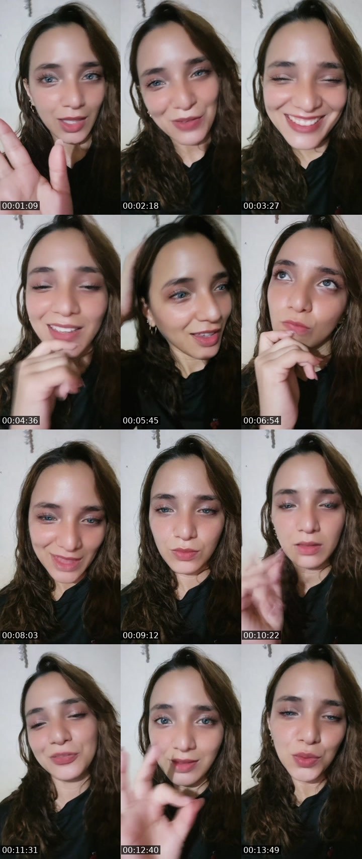 Contact-sheet preview of 🌈 Tania's Liveme recording