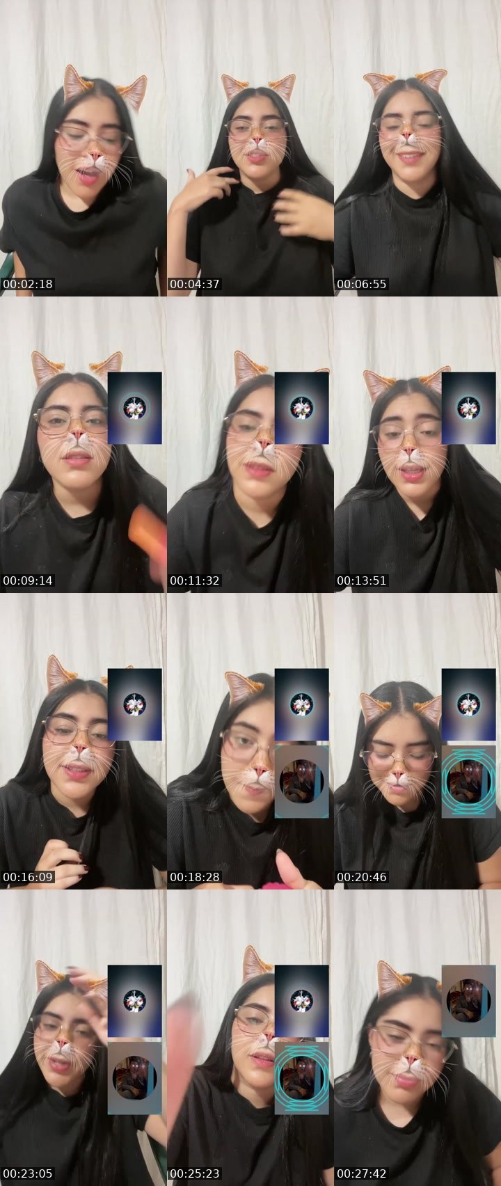 Contact-sheet preview of 𝓝𝓲𝓬𝓸𝓵𝓮🤎✨'s Liveme recording