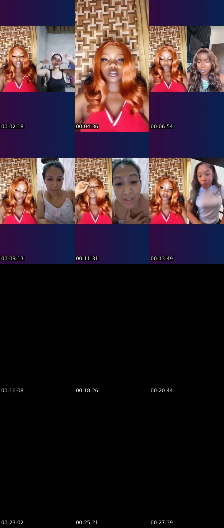 Contact-sheet preview of Badieee's Liveme recording