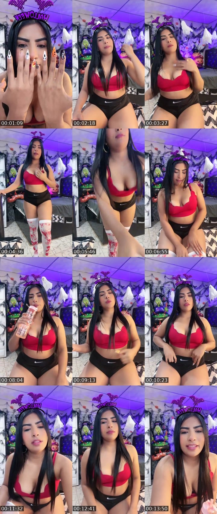Contact-sheet preview of ☁️Ms. April🔮💯's Liveme recording