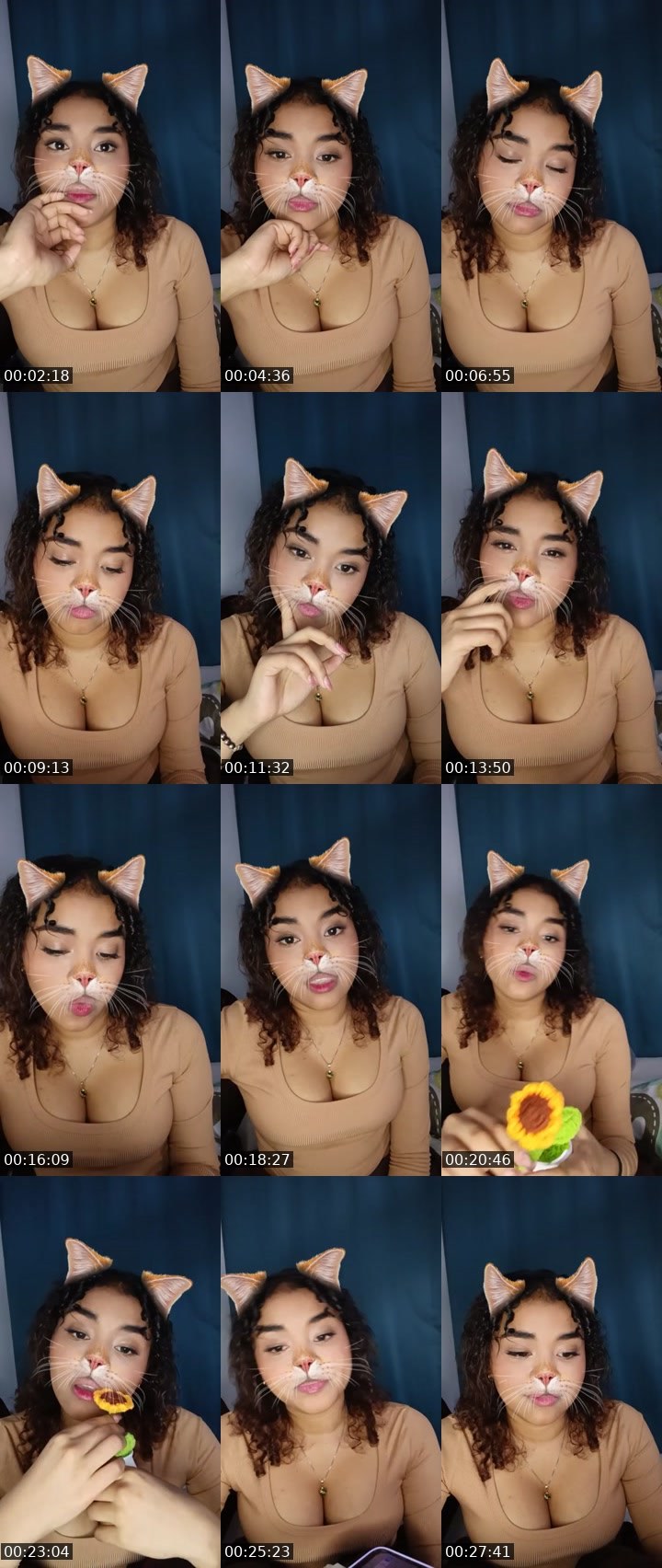Contact-sheet preview of 👑⃤♡Kiara🪽's Liveme recording