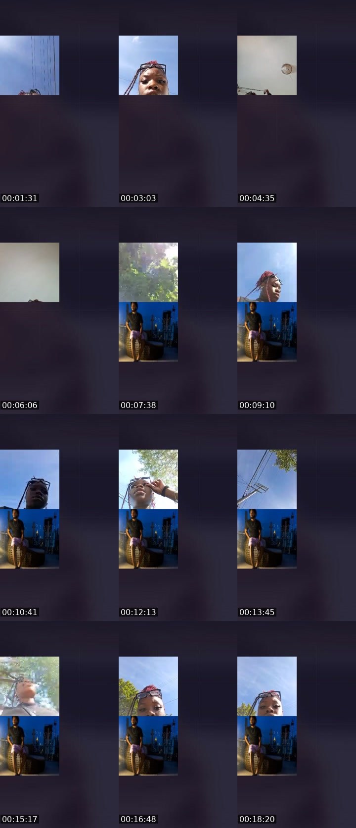 Contact-sheet preview of 💦 themfnunu✨🤍's Liveme recording