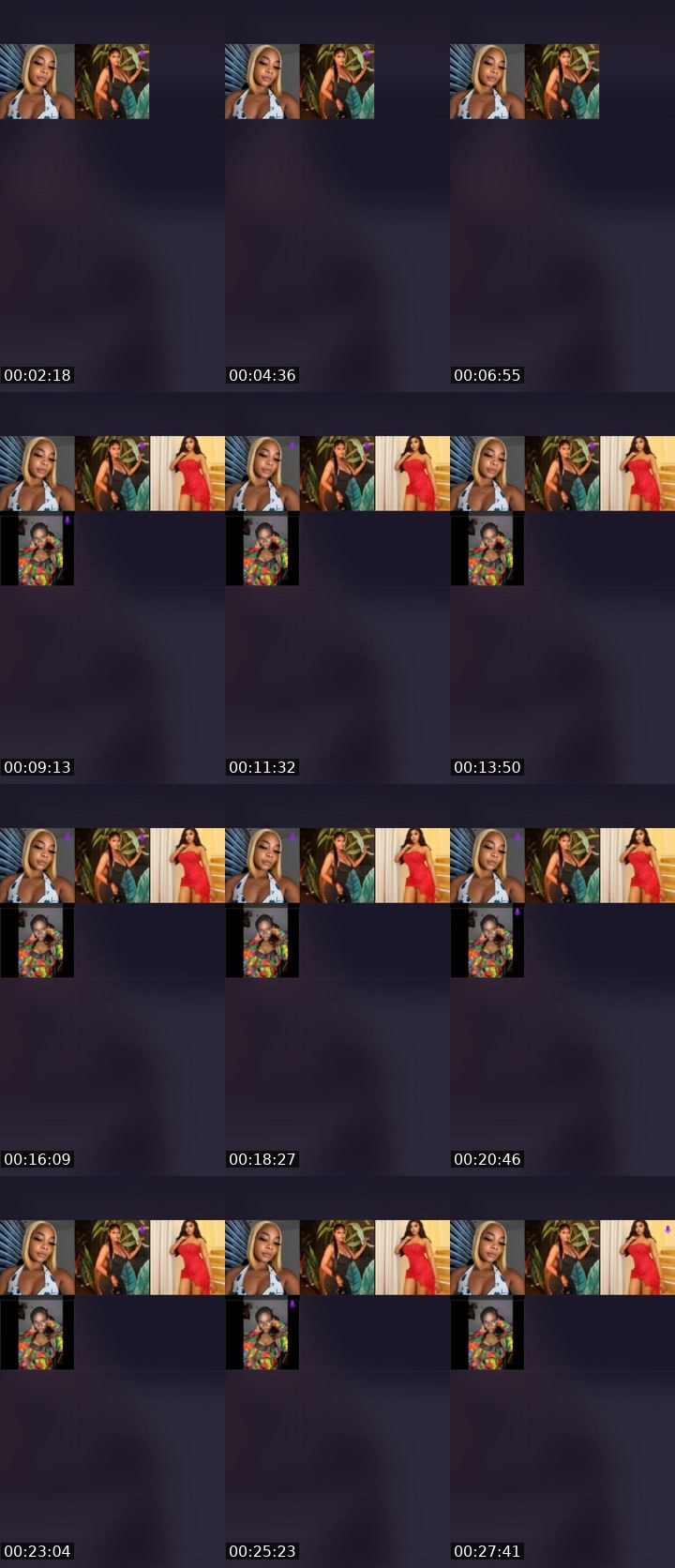 Contact-sheet preview of 🪽𝚁𝚊𝚌𝚑𝚎𝚕ꨄ💔's Liveme recording