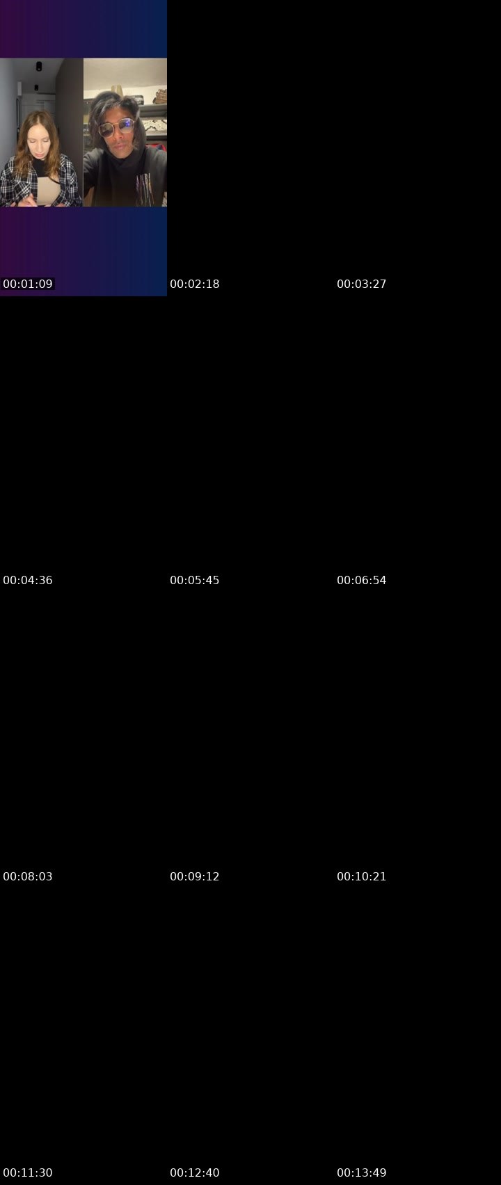 Contact-sheet preview of Eva 808's Liveme recording