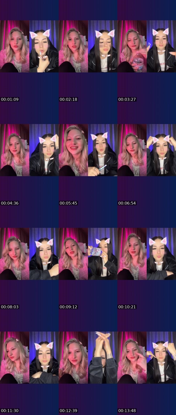 Contact-sheet preview of 🍰𝑲𝒔𝒆𝒏𝒊𝒊𝒂's Liveme recording