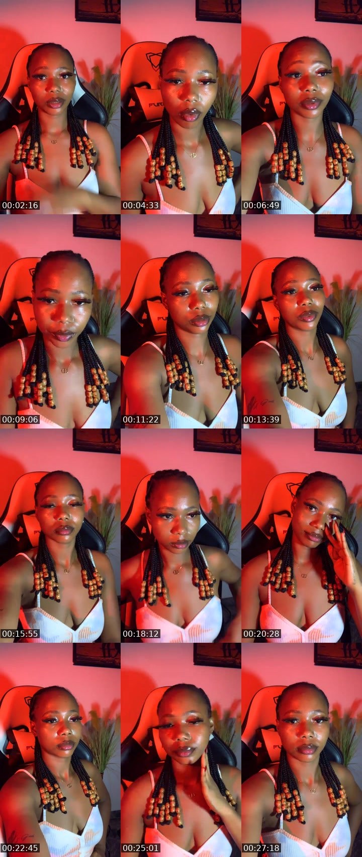 Contact-sheet preview of Tease~Creamy's Liveme recording