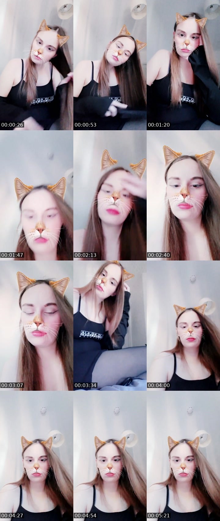 Contact-sheet preview of Emily🫶🏻's Liveme recording