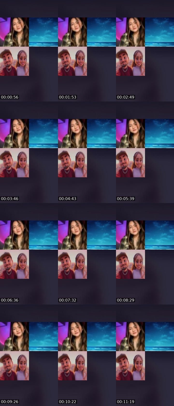 Contact-sheet preview of ☝️💙𝓖𝓵𝔂's Liveme recording