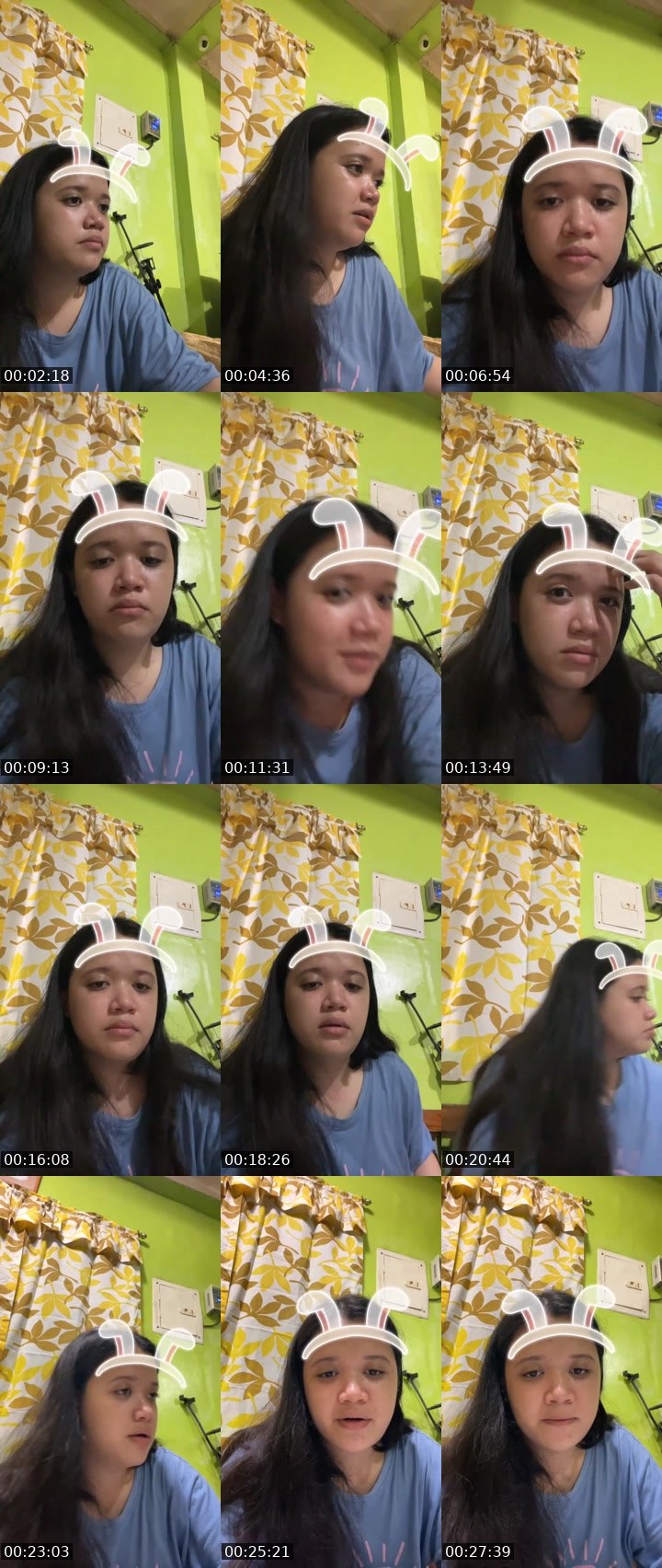 Contact-sheet preview of 👸🏻 Jeya 🔮's Liveme recording