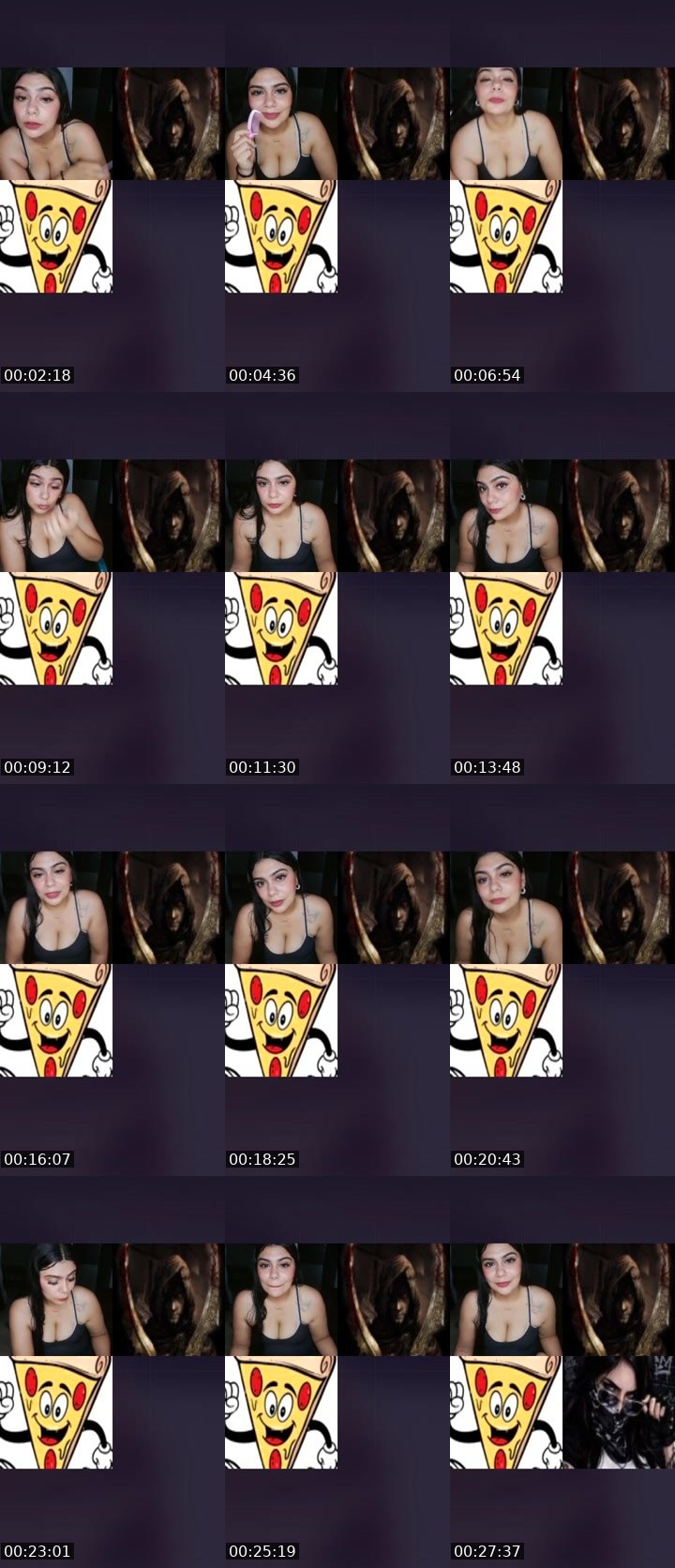 Contact-sheet preview of 🌐Yira🧸🫧🔥's Liveme recording