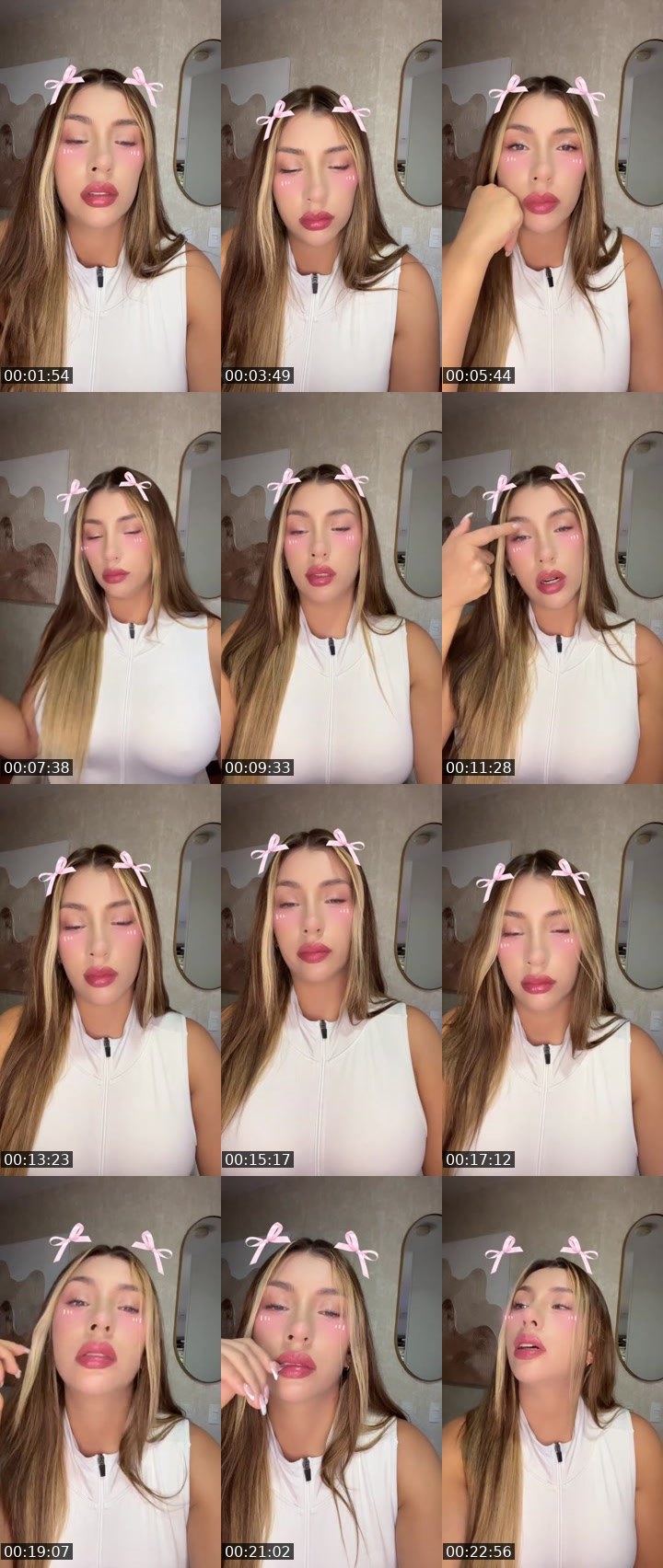 Contact-sheet preview of 𝓟𝓻𝓲𝓷𝓬𝓮𝓼𝓼🌸🧸's Liveme recording