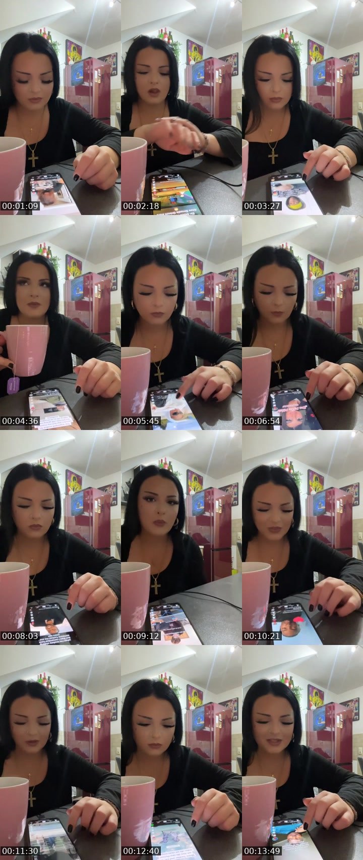 Contact-sheet preview of ღ TheHolyyMother ღ's Liveme recording