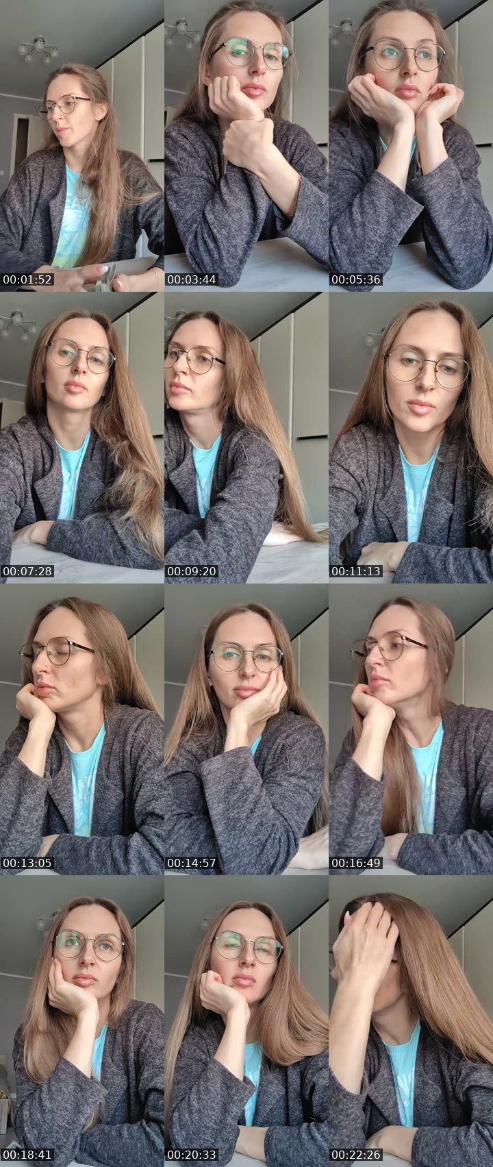 Contact-sheet preview of HELLena😈's Liveme recording